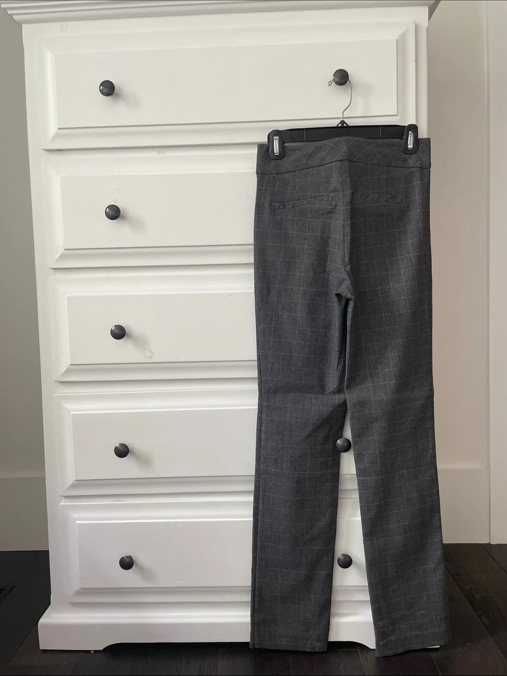 RW&CO Straight Leg Trousers in Charcoal Plaid - Picture 2 of 2